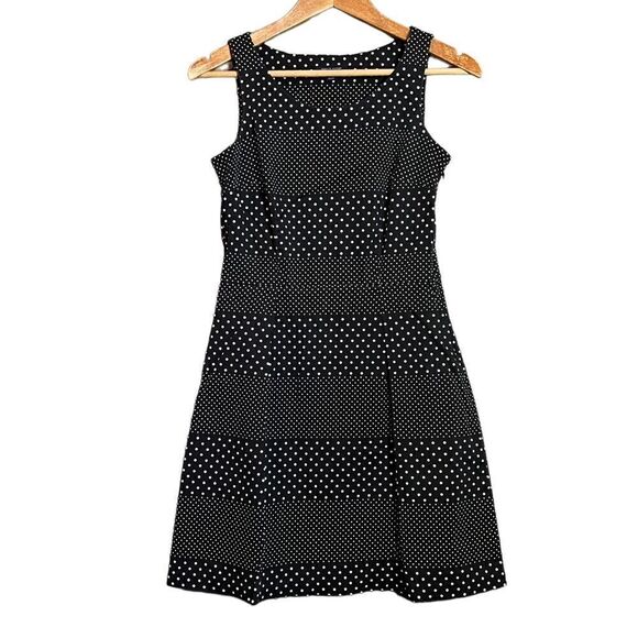 3 for $30! Tommy Hilfiger black and white polka dot dress - Picture 1 of 11